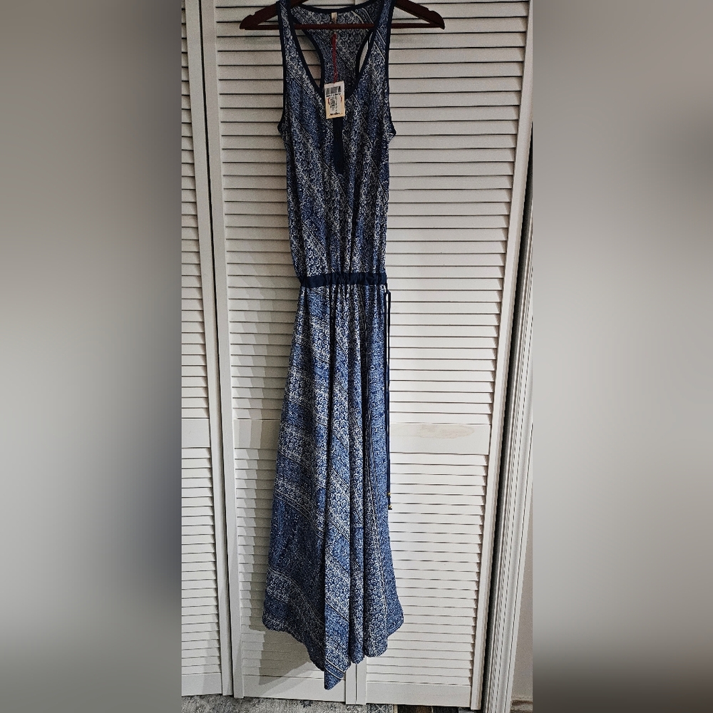 Raga Elegant Blue Sleeveless Maxi Dress